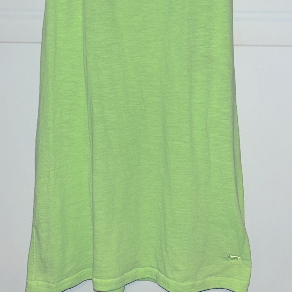 PINK BY Victoria’s Secret Women's Tank Top Lime L Racer Back Casual Athletic - Picture 4 of 12